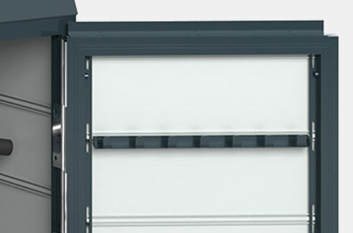 Système de crochets pour la porte (pour casques, etc.), thermolaqué dans la couleur du cadre